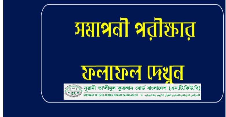 নূরানী তালিমুল কুরআন সমাপনী পরীক্ষার চূড়ান্ত ফলাফল ২০২৪ প্রকাশ