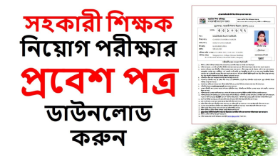 প্রাথমিক বিদ্যালয়ের সহকারী শিক্ষক পরীক্ষার প্রবেশপত্র ডাউনলোড করুন